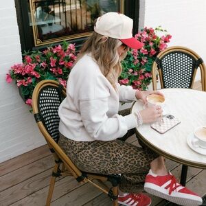 Damson madder leopard jeans like new